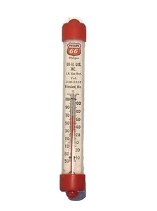 Vintage Phillips 66 Philgas DU-AL Gas, Inc. LP Gas District Thermometer Tube Wis - Picture 1 of 5