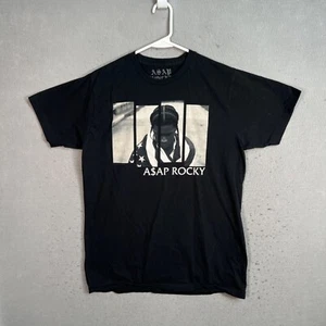 A$AP Rocky Graphic Print Rap Tee Black T-Shirt Adult Large Mens - Picture 1 of 7