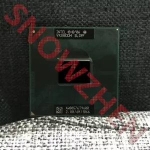 Intel Core 2 Duo T9600 CPU Dual-Core 2.8 GHz 6M 1066MHz SLG9F/SLB47 Processor - Picture 1 of 3
