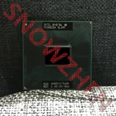 Intel Core 2 Duo T9600 CPU Dual-Core 2.8 GHz 6M 1066MHz SLG9F/SLB47  Processor - Image 1 of 3