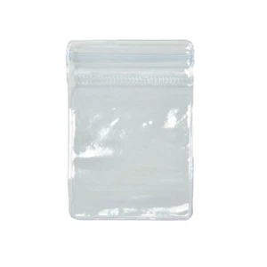 100Pcs Plastic Clear PVC Coin Bag 70x50mm Cover Envelopes Case Wallets Storage - Picture 1 of 5