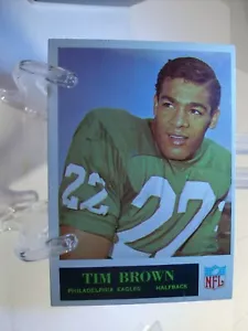 1965 Philadelphia Football #130 - Tim Brown - Philadelphia Eagles 65-028 - Picture 1 of 2