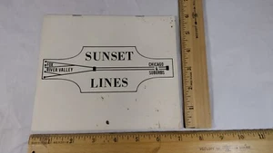 Chicago, Aurora & Elgin Railway 1978 Calendar Sunset Lines 7x12 - Picture 1 of 9