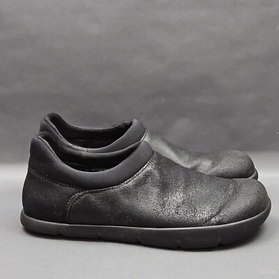 Kalso Mana Mens Slip On Shoes Size 9 Black Leather Negative Heel Earth Shoes - Image 1 of 4