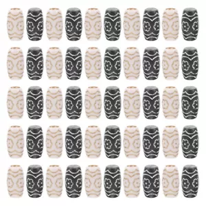 60PCS DIY Spacer Beads Charm Wooden Hair Beads Braids Girls Braided Wig Beads - Picture 1 of 12