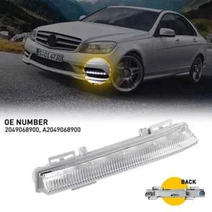 Left Front DRL Fog Light Fit For Mercedes-Benz W204 W212 C250 C280 C350 E350 / - Foto 1 di 8