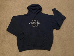 USA Navy Sz M United States Naval Academy Pullover Hoodie Sweatshirt Y2K Men's - Picture 1 of 8