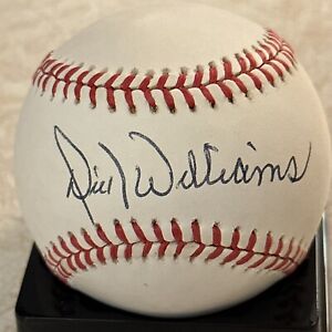 Dick Williams Signed OBAL Baseball Autograph Auto COA ALL Stars Yankees Clean