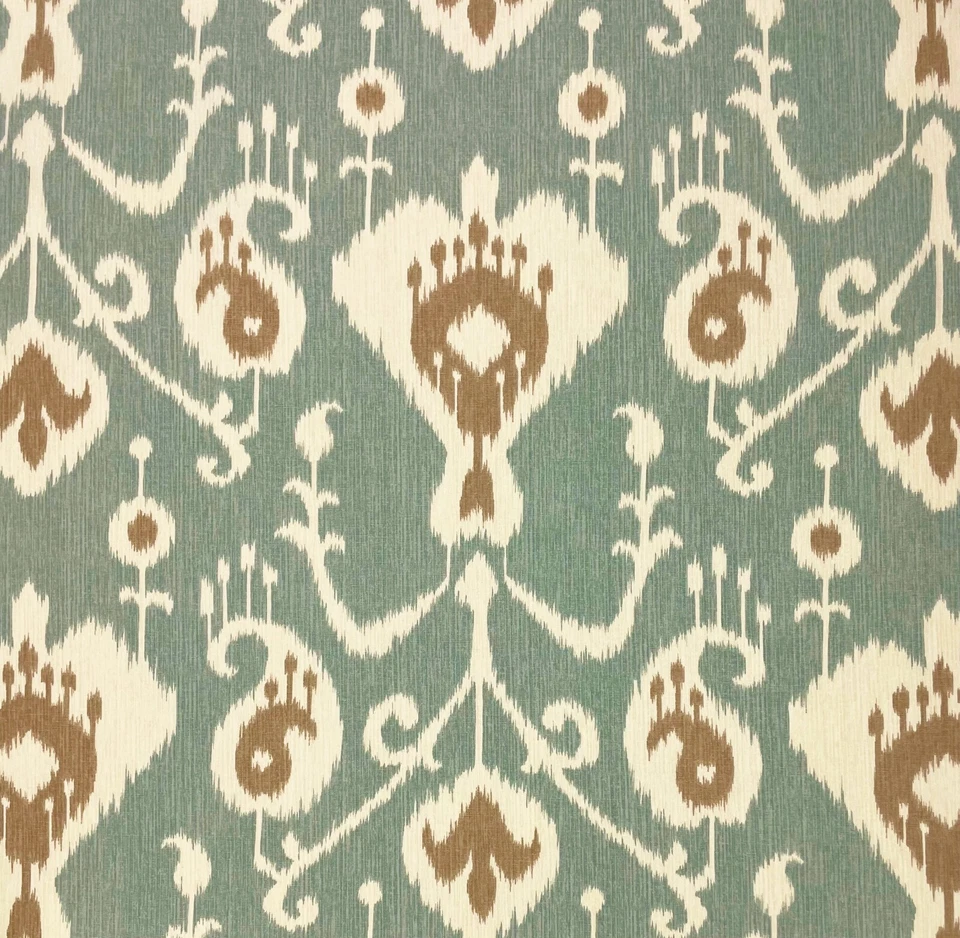 TELA MAGNOLIA HOME JAVA IKAT SPA AZUL 100% ALGODÓN MULTIUSOS POR YARDA 54"W Foto 1 de 4