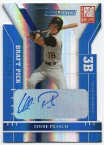 2004 Donruss Elite Extra Edition Signature Status 221 Eddie Prasch RC Auto /25