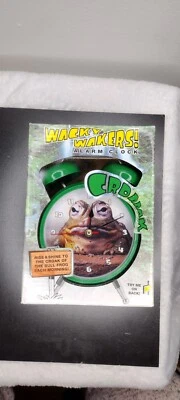 New Wacky Wakers Bull Frog Alarm Clock Croaks New Old Stock Wacky Animal Clock - Image 1 of 4
