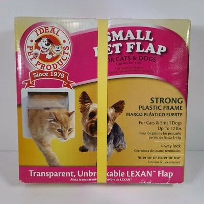 Producto Ideal para Mascotas Gato Puerta Pequeña Solapa Transparente Irrompible Rígida 6.25x 6.25" Foto 1 de 4