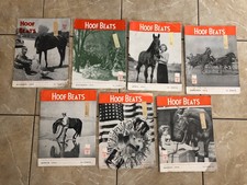 Lot Of 7 Vintage HOOF BEATS Magazines, 1949–1951 US Trotting Association
