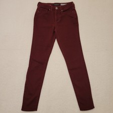 Aeropostale high waisted jeggings size 0 regular red jeans