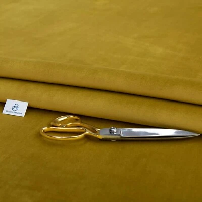 HAARIS IMAAN Tumeric Upholstery Fabric Velvet Material Curtains, Sofa, Cushion & Car Interior