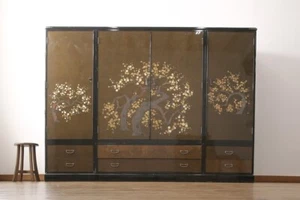 Japanese antique furniture Luxury Japanese chest Vintage Wardrobe - Picture 1 of 24