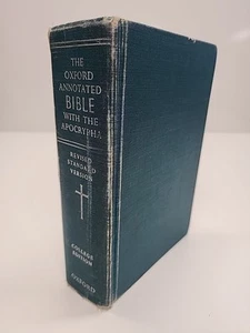 VTG 1965 The Oxford Annotated Bible With The Apocrypha, RSV, College Edition - Picture 1 of 24