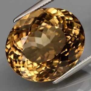 12.13Ct.Ravishing Color Natural Yellow Quartz Brazil Full Sparkling&CLEAN - Picture 1 of 4