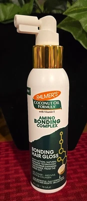 Fórmula de óleo de coco Palmers com complexo de ligação de aminoácidos de vitamina E brilho capilar - Imagem 1 de 4