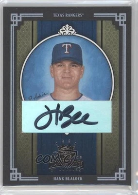 2005 Donruss Diamond Kings Green Framed Signatures 1/1 Hank Blalock Auto b2g - Image 1 of 3