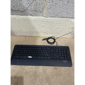 Havit KB488L Backlit Keyboard Black Wired USB Multimedia Keys QWERTY (Standard) - Picture 1 of 11