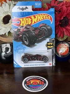 Hot Wheels Batman Arkham Knight Batmobile Maroon Diecast Car Sealed NM Condition - Picture 1 of 7