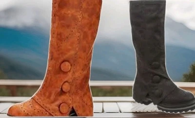 IRREGULAR CHOICE SPIT SPOT "NO DWALDING" BOOTS UK5/38  NEW BLACK/BROWN - Image 1 of 4