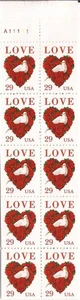 USA Briefmarken 1994 Love Dove & Roses Heft mit 20 Marken #BK214 - Bild 1 von 1