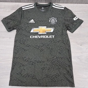 Camiseta de fútbol Adidas Manchester United negra visitante talla M mediana temporada 2020/21 - Imagen 1 de 24