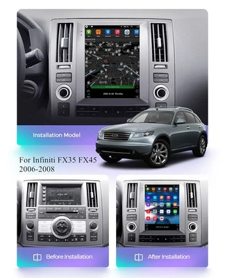 Radio estéreo de coche GPS 9,7"" pantalla táctil vertical para Infiniti FX35 FX45 06-08 EE. UU. Foto 1 de 4