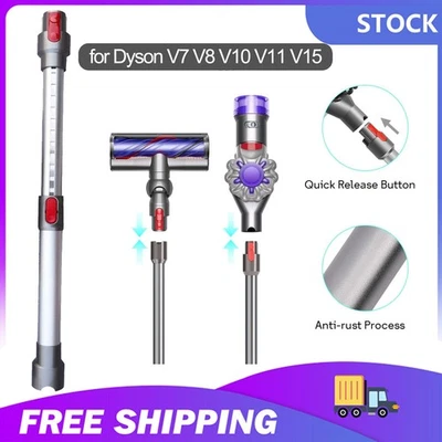 MARKENLOS Teleskoprohr ausziehbar für-Dyson Staubsauger Rohr V7 V8 V10 V15 Stab Stange