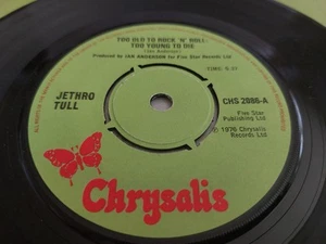 Jethro Tull – Too Old To Rock 'N' Roll: Too Young To Die 7" SINGLE EXCELLENT - Picture 1 of 2