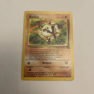 Mankey 55/64 1st Edition Common Jungle Set WOTC Pokemon TCG Near Mint - Picture 1 of 1