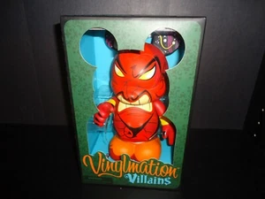 DISNEY 9" & 1.5" VINYLMATION VILLAINS JAFAR & GENIE ALADDIN FIGURES NIB LE 800 - Picture 1 of 3