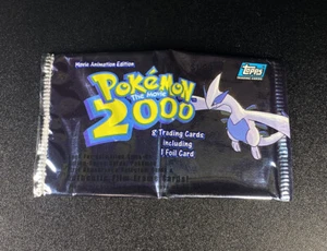Vintage Pokemon Topps Film 2000 Booster Pack - Lugia Artwork - LEER GEÖFFNET - Bild 1 von 3