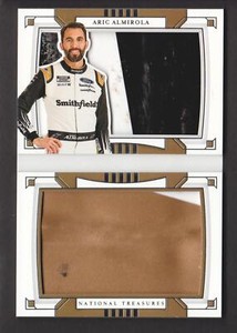 2020 National Treasures DUAL JUMBO SHEET METAL Booklet #AA Aric Almirola 02/25