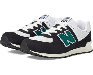 New Balance 574 GC574RBG Sneakers Kids US 5 Black Green Lifestyle Shoes KHD071 - Picture 1 of 12
