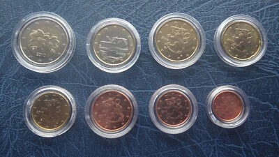 Finland  2010 year UNC coin set from 1 cent - 2 euro total 8 coins 3,88 euro - Image 1 of 2
