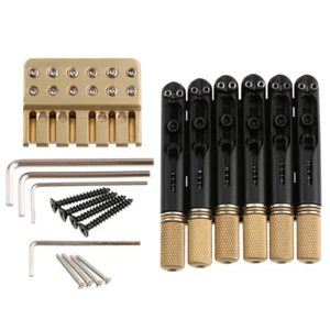 Juego de bloqueo de puente y cuerda para guitarra sin cabeza para guitarra sin cabeza de 6 cuerdas - Imagen 1 de 9