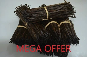  5 Bourbon Vanilla Pods  Madagascar Beans Grade B DRY PREMIUM ORGANIC - Picture 1 of 3