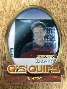 2000 Skybox Star Trek: The Next Generation Profiles - Q's Quips #Q3 Q WHO? - Picture 1 of 2