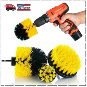 3Pcs/Set Power Scrubber Cleaning Drill Brush Tile Grout Tools Tub Cleaner Combo - Picture 1 of 10