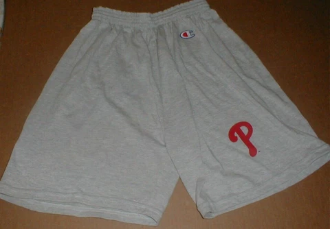 1990s Philadelphia Phillies vtg baseball team NEW Champion Shorts Medium 32-34 Cover