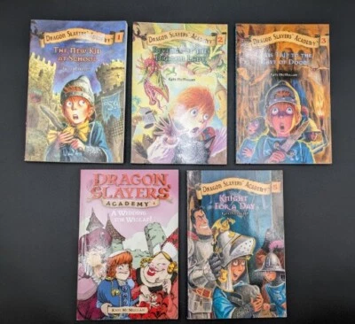 Dragon Slayers’ Academy Series 1 - 5 Chapter Book lot Kate McMullan Paperback - Image 1 of 4
