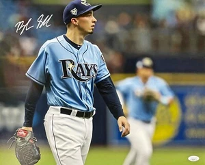 Autógrafo BLAKE SNELL FIRMADO A MANO 16x20 Tampa Bay RAYS FOTO CERTIFICADA JSA - Imagen 1 de 9