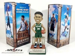2022-23 MKE BUCKS GIANNIS ANTETOKOUNMPO "GREEK NIGHT" BOBBLEHEAD SE SGA ~ NIB - Picture 1 of 1