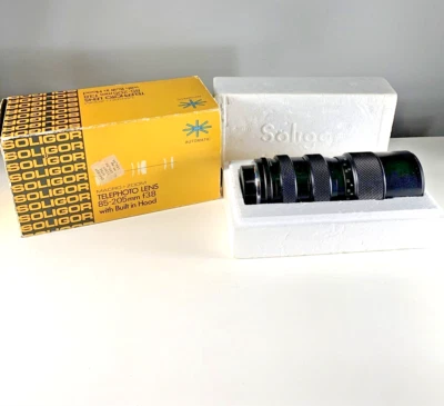 Soligor 85-205mm f3.8  Macro + Zoom Telephoto Lens for Minolta - Made in Japan - Image 1 of 4