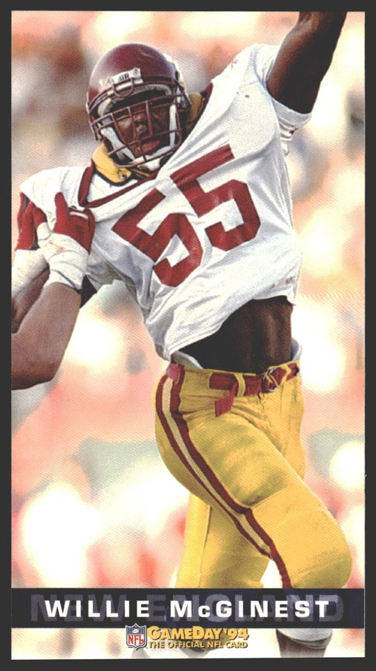Willie McGinest #268 1994 GameDay New England PatriotsRC Rookie - Image 1 of 2