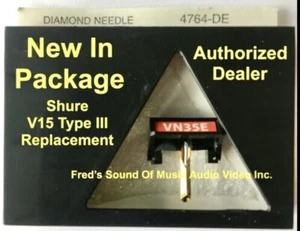 NEW Shure V15 Type III VN35E 4764DE Pfanstiehl Turntable Needle Best Replacement - Picture 1 of 3