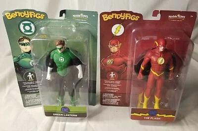 Figura Flexible DC Comics The Flash Barry Allen Linterna Verde Bendyfig 7"  Foto 1 de 4